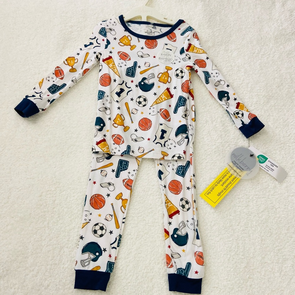 🆕 MilkBerry All Sports Pajama Set